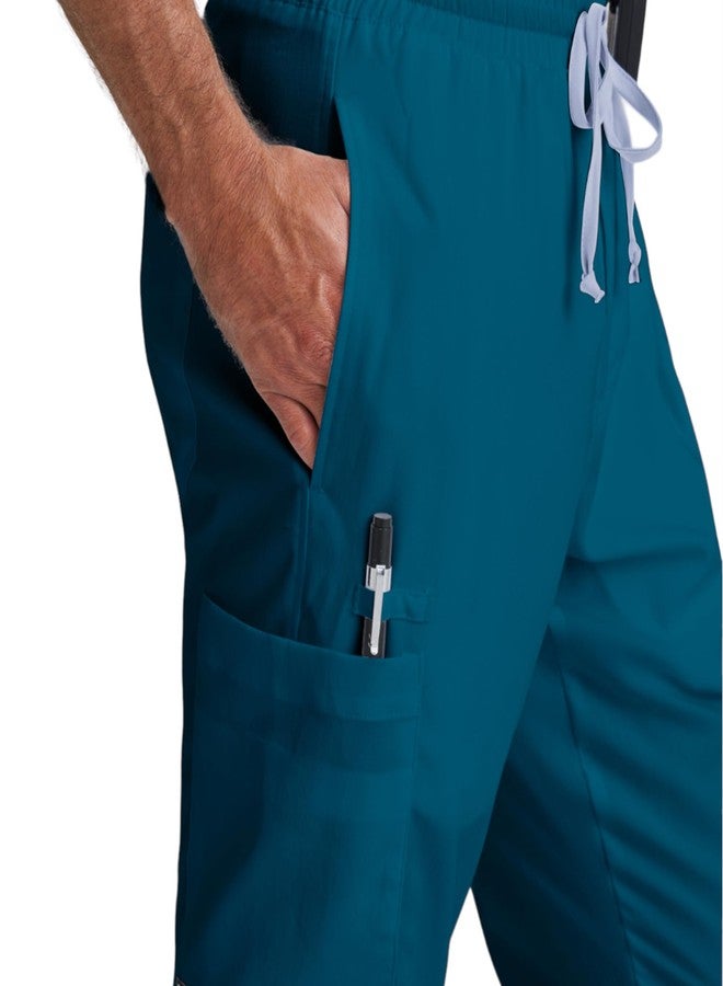 باركو بنطال طبي كلاسيكي من باركو، مستوحى من مسلسل غريز أناتومي، طراز إيفان، للرجال - باهاما، بنطال طبي بخمسة جيوب وسحاب أمامي، يتميز بنسيج مطاطي طبيعي مقاوم للبقع، ولمسة نهائية فائقة النعومة - مقاس كبير، قصة عادية - Image 5